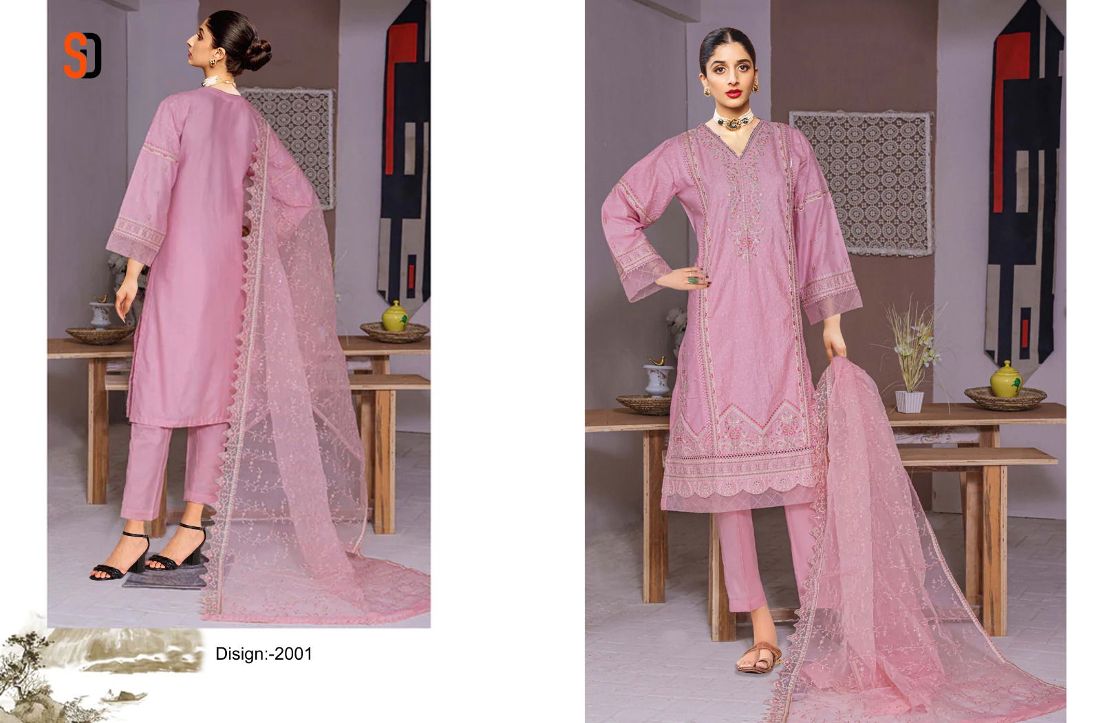 Shraddha Bin Saeed Dhagga Kari Collection Vol 2 Pakistani Suits Catalog
